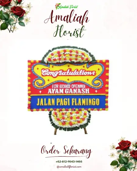 Sewa Papan Bunga Gedung Pernikahan Dramaga